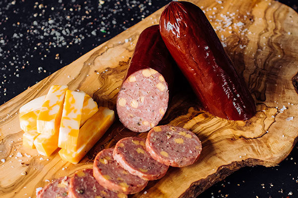 Bison & Pork Summer Sausage with Cheese