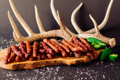 Smoked Venison & Pork Sticks with Jalapeño
