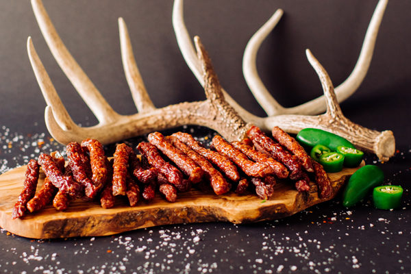 Smoked Venison & Pork Sticks with Jalapeño