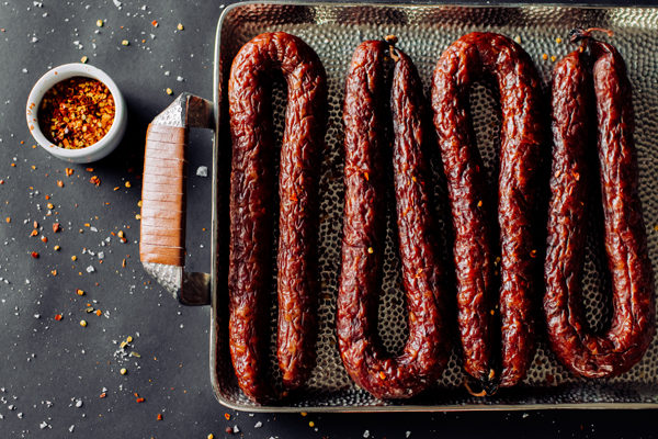 Smoked Pork & Beef Dry Sausage (Hot)