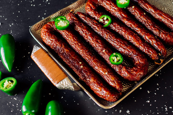 Smoked Pork & Beef Dry Sausage with Jalapeno