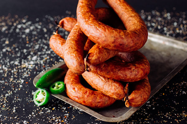 Smoked Pork & Beef Sausage with Jalapeño