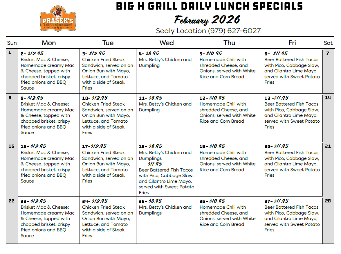 February 2026 - Sealy